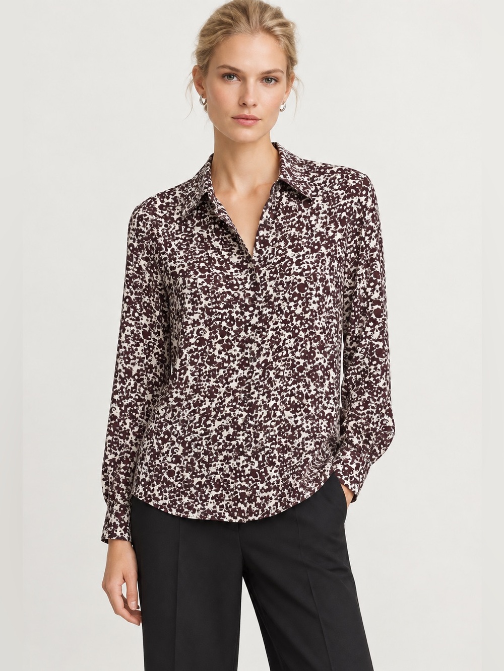 THEORY SILK BLOUSE